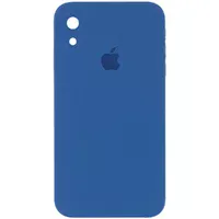 Чехол Silicone Case Square Full Camera Protective (AA) для Apple iPhone XR (6.1") Синий / Navy blue