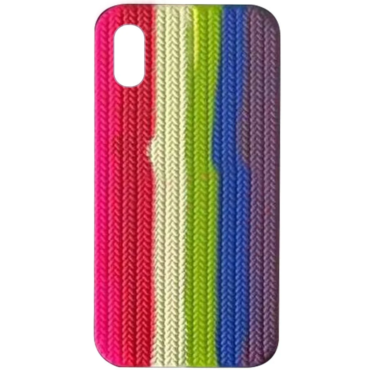 Чохол Silicone case Full Braided для Apple iPhone XR (6.1 ") Рожевий / Фіолетовий