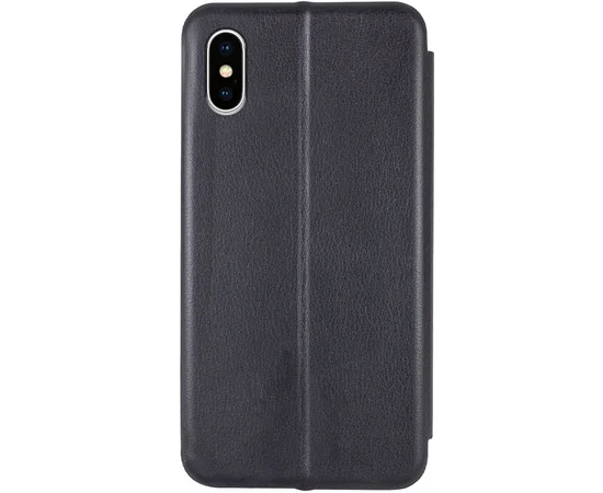 Кожаный чехол-книжка Classy для Apple iPhone XR (6.1") Черный