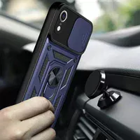 Удароміцний чохол Camshield Serge Ring для iPhone XR (6.1") Синій