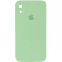 Чохол Silicone Case Square Full Camera Protective (AA) для Apple iPhone XR (6.1 ") М'ятний / Mint
