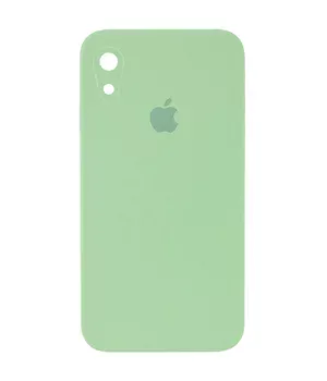 Чохол Silicone Case Square Full Camera Protective (AA) для Apple iPhone XR (6.1 ") М'ятний / Mint