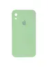 Чехол Silicone Case Square Full Camera Protective (AA) для Apple iPhone XR (6.1") Мятный / Mint