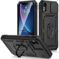 Удароміцний чохол Camshield Serge Ring для Apple iPhone XR (6.1") Чорний