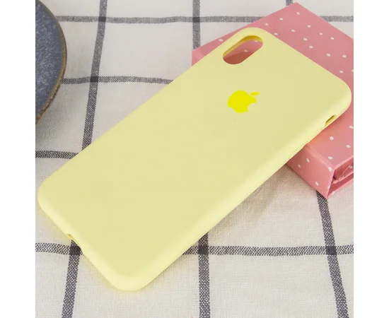 Чохол Silicone Case Full Protective (AA) для Apple iPhone XR (6.1 ") Жовтий / Mellow Yellow