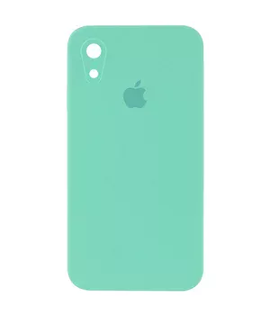Чехол Silicone Case Square Full Camera Protective (AA) для Apple iPhone XR (6.1") Бирюзовый / Turquoise