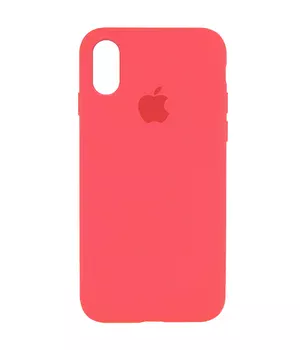 Чехол Silicone Case Full Protective (AA) для Apple iPhone XR (6.1") Арбузный / Watermelon red
