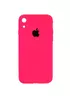 Чохол Silicone Case Square Full Camera Protective (AA) Apple iPhone XR (6.1") Рожевий / Barbie pink