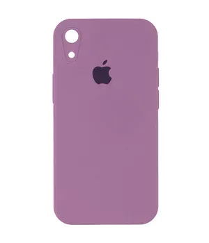 Чехол Silicone Case Square Full Camera Protective (AA) для Apple iPhone XR (6.1") Лиловый / Lilac Pride