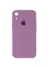 Чохол Silicone Case Square Full Camera Protective (AA) для Apple iPhone XR (6.1") Ліловий / Lilac Pride