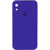 Чехол Silicone Case Square Full Camera Protective (AA) для Apple iPhone XR (6.1") Фиолетовый / Ultra Violet