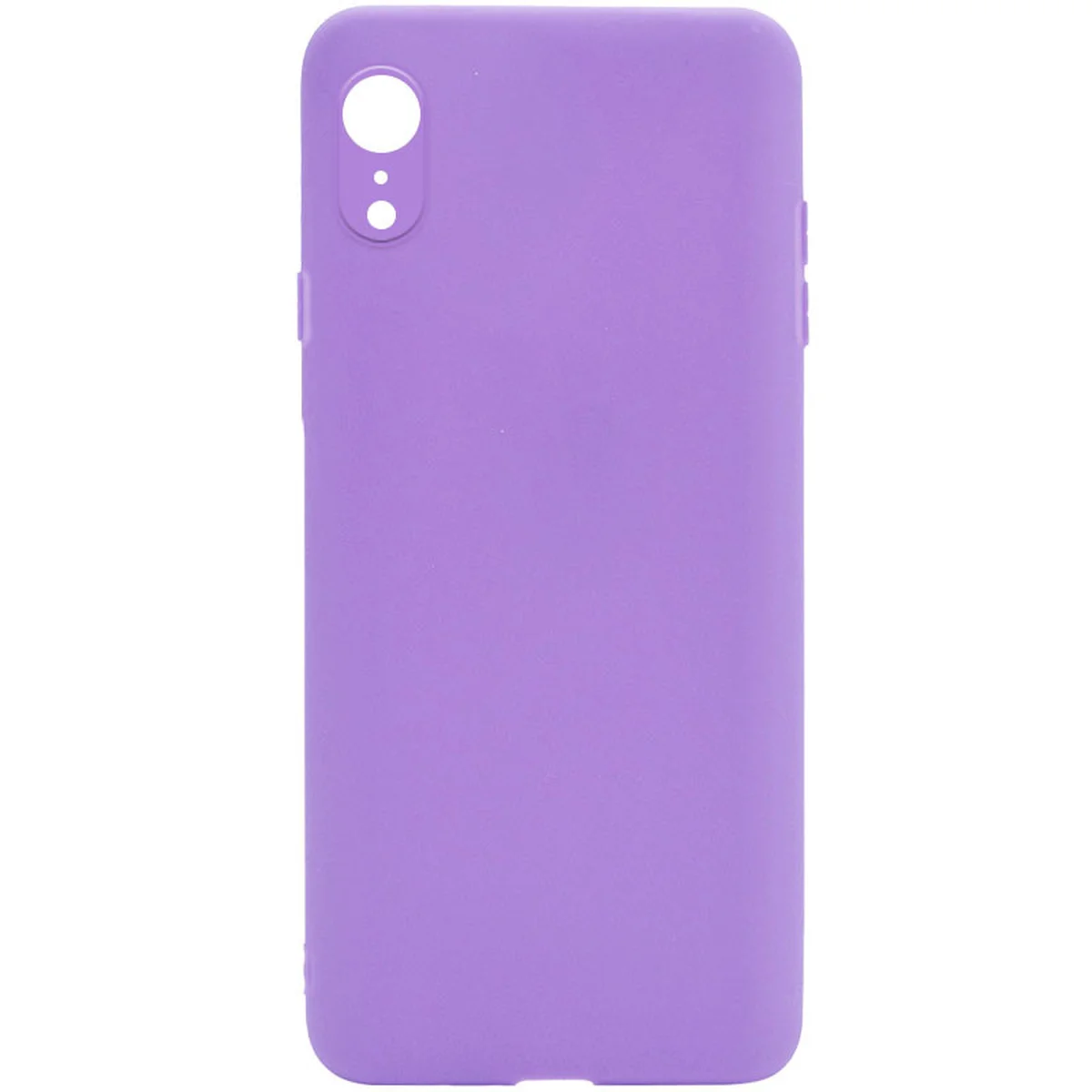 Силіконовий чохол Candy Full Camera для Apple iPhone XR (6.1 ") Бузковий / Dasheen