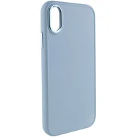 TPU чехол Bonbon Metal Style для Apple iPhone XR (6.1") Голубой / Mist blue