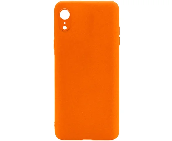 Силиконовый чехол Candy Full Camera для Apple iPhone XR (6.1") Оранжевый / Orange