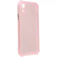 Чехол TPU Ease Carbon color series для Apple iPhone XR (6.1") Розовый / Прозрачный