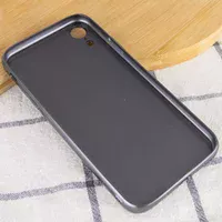 TPU+Glass чехол GLOSSY Logo Full camera для Apple iPhone XR (6.1") Серый
