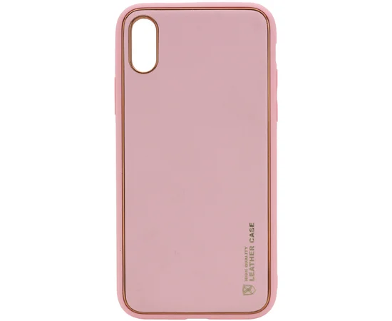 Кожаный чехол Xshield для Apple iPhone XR (6.1") Розовый / Pink