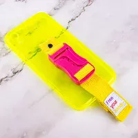 Чохол Handfree з кольоровим ремінцем для Apple iPhone XR (6.1") Жовтий