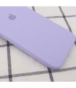Чохол Silicone Case Square Full Camera Protective (AA) для Apple iPhone XR (6.1 ") Бузковий / Dasheen