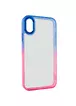 Чехол TPU+PC Fresh sip series для Apple iPhone XR (6.1") Розовый / Синий