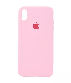 Чехол Silicone Case Full Protective (AA) для Apple iPhone XR (6.1") Розовый / Light pink