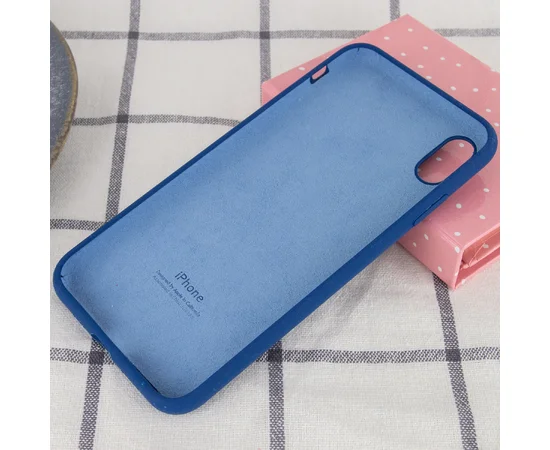 Чехол Silicone Case Full Protective (AA) для Apple iPhone XR (6.1") Синий / Navy Blue