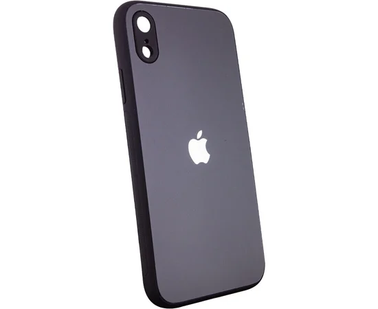 TPU+Glass чехол Matte Candy Full camera для Apple iPhone XR (6.1") Черный
