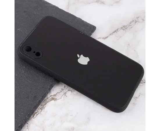 TPU+Glass чехол Matte Candy Full camera для Apple iPhone XR (6.1") Черный