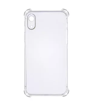 TPU чохол GETMAN Ease logo посилені кути для Apple iPhone XR (6.1 ") Прозорий / Transparent