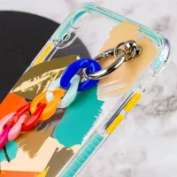 TPU+PC чехол Colorspot с ремешком-цепью для Apple iPhone XR (6.1") Tropic
