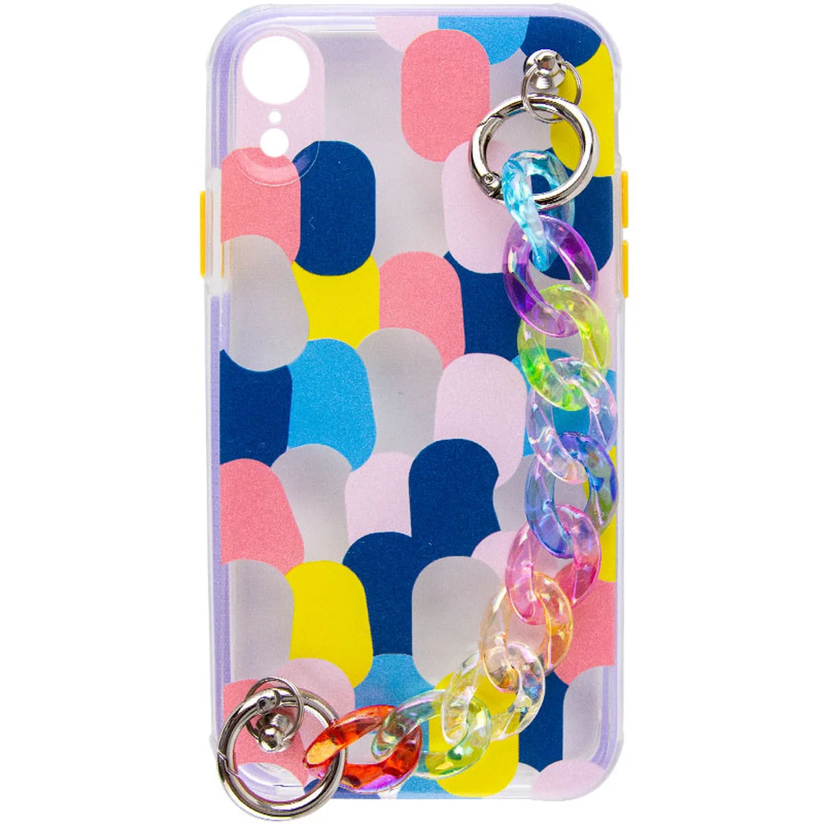 TPU+PC чохол Colorspot з ремінцем-ланцюгом для Apple iPhone XR (6.1") Dots