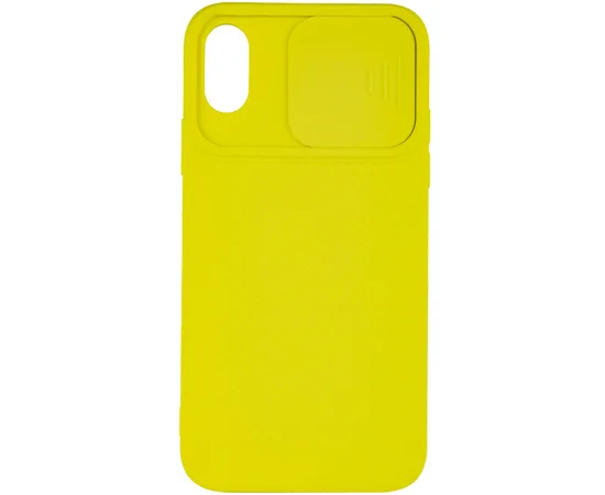 Чехол Camshield Square TPU со шторкой для камеры для Apple iPhone XR (6.1") Желтый