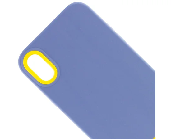 Чохол TPU+PC Bichromatic для iPhone XR (6.1") Blue / Yellow