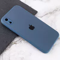 TPU+Glass чохол Matte Candy Full camera для Apple iPhone XR (6.1") Синій