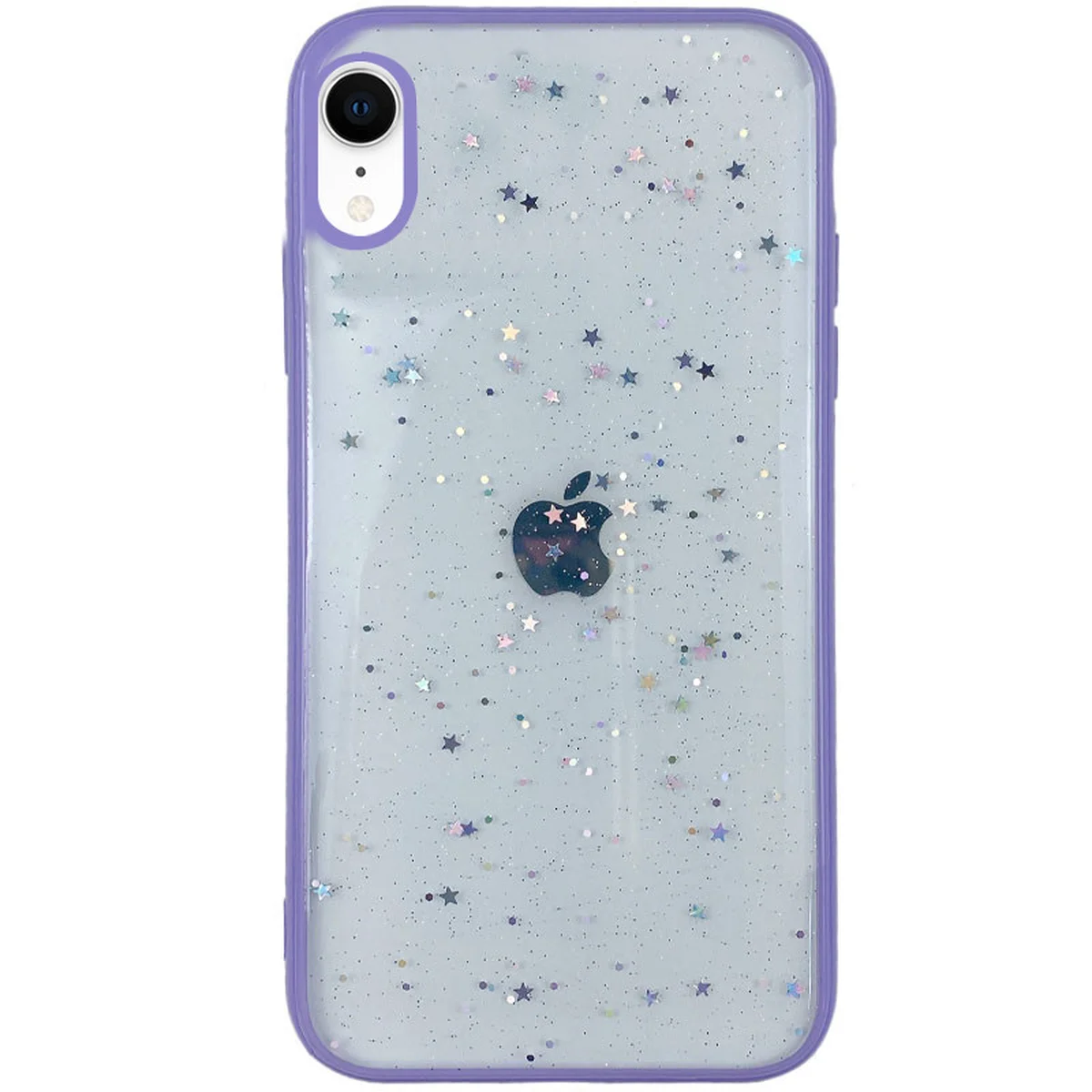 TPU + PC чохол Shiny Stars для Apple iPhone XR (6.1 ") Бузковий