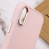 TPU чехол Bonbon Metal Style для Apple iPhone XR (6.1") Розовый / Light pink