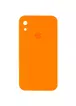 Чехол Silicone Case Square Full Camera Protective (AA) для Apple iPhone XR (6.1") Оранжевый / Bright Orange