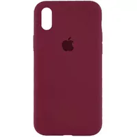 Чохол Silicone Case Full Protective (AA) для Apple iPhone XR (6.1 ") Бордовий / Plum