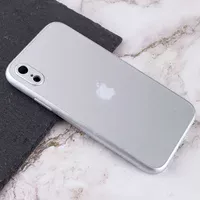 TPU+Glass чехол Matte Candy Full camera для Apple iPhone XR (6.1") Белый