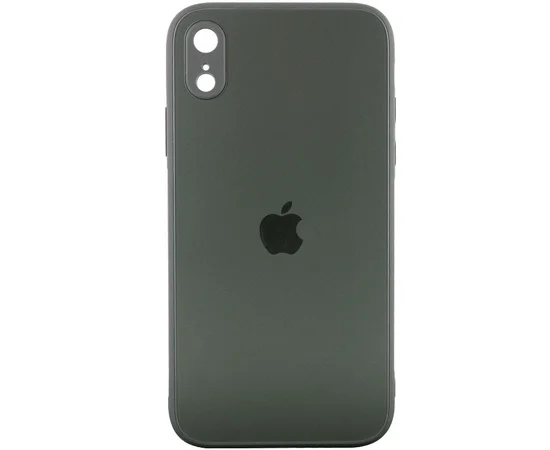 TPU+Glass чехол Matte Candy Full camera для Apple iPhone XR (6.1") Зеленый