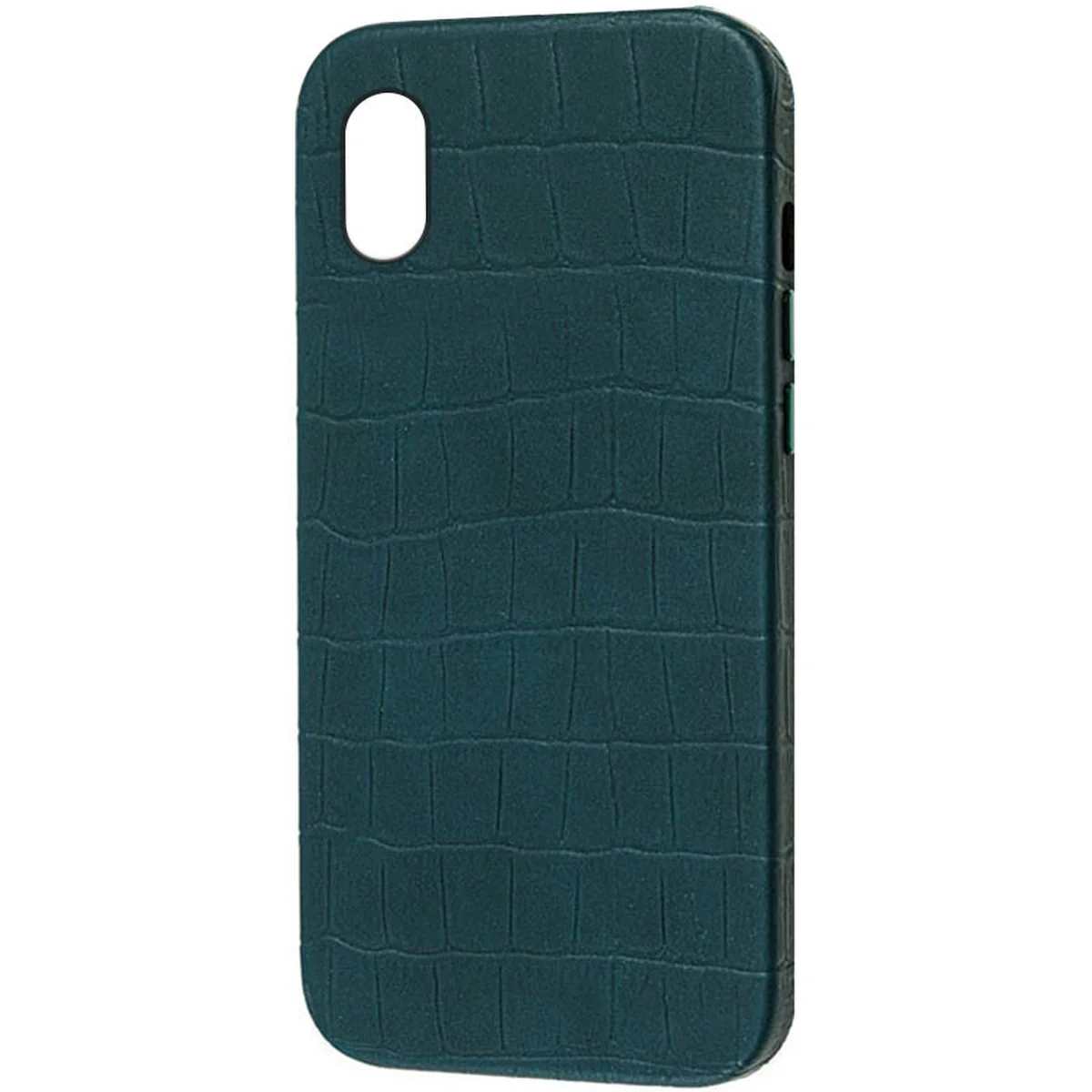 Кожаный чехол Croco Leather для Apple iPhone XR (6.1") Green