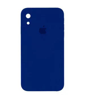 Чехол Silicone Case Square Full Camera Protective (AA) для Apple iPhone XR (6.1") Синий / Deep navy