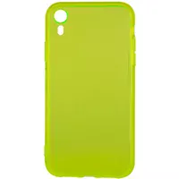 Матовый полупрозрачный TPU чехол с защитой камеры для Apple iPhone XR (6.1") Зеленый / Light Green