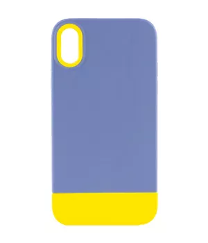 Чохол TPU+PC Bichromatic для iPhone XR (6.1") Blue / Yellow