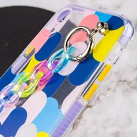 TPU+PC чехол Colorspot с ремешком-цепью для Apple iPhone XR (6.1") Dots