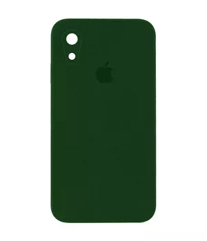 Чохол Silicone Case Square Full Camera Protective (AA) для Apple iPhone XR (6.1 ") Зелений / Army green
