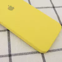 Чехол Silicone Case Square Full Camera Protective (AA) для Apple iPhone XR (6.1") Желтый / Canary Yellow