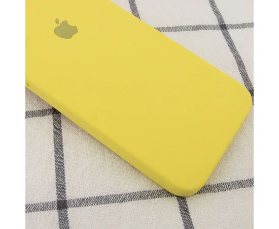 Чехол Silicone Case Square Full Camera Protective (AA) для Apple iPhone XR (6.1") Желтый / Canary Yellow