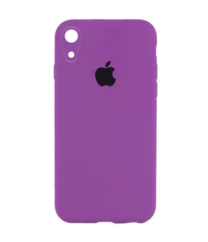 Чехол Silicone Case Square Full Camera Protective (AA) для Apple iPhone XR (6.1") Фиолетовый / Grape