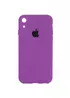 Чехол Silicone Case Square Full Camera Protective (AA) для Apple iPhone XR (6.1") Фиолетовый / Grape
